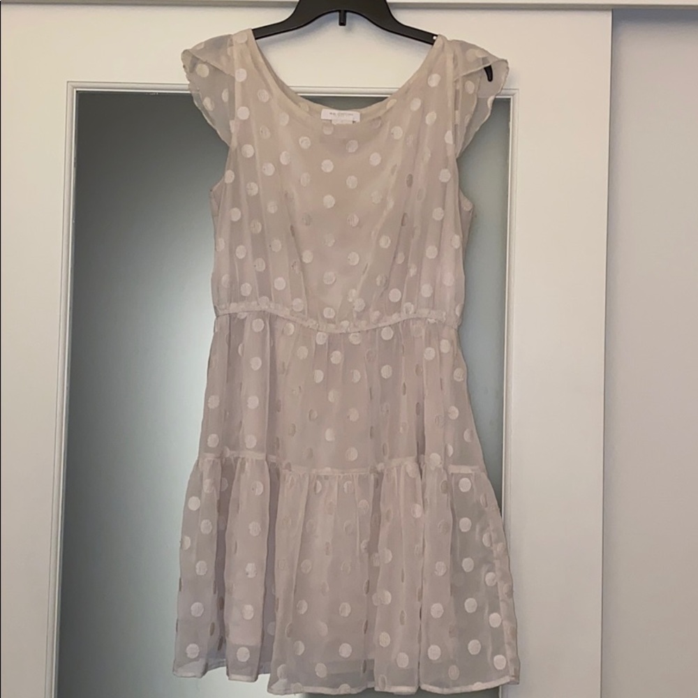 ⚠️Sale⚠️MM Couture Cream Chiffon Dress